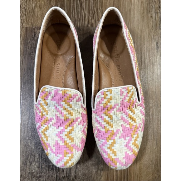 Gentle Souls by Kenneth Cole Shoes - Gentle Souls by Kenneth Cole Sz 5.5 Eugene Woven Loafers Rose - MSRP $140